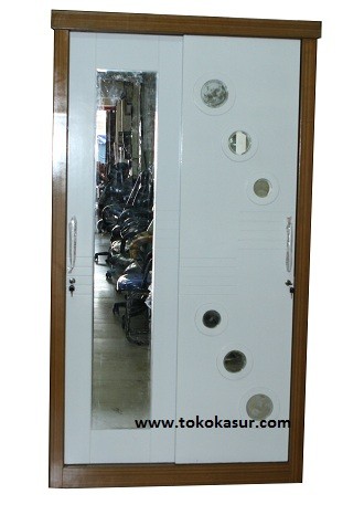 Lemari Baju Sliding Galaxy Mini  Ukuran 120x42x182cm